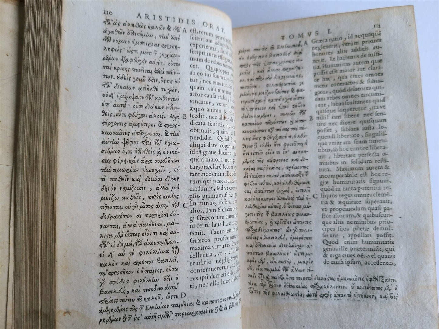 1604 AELIUS ARISTIDES 2 VOLUMES antique Adrianensis Oratoris Clarissimi RARE