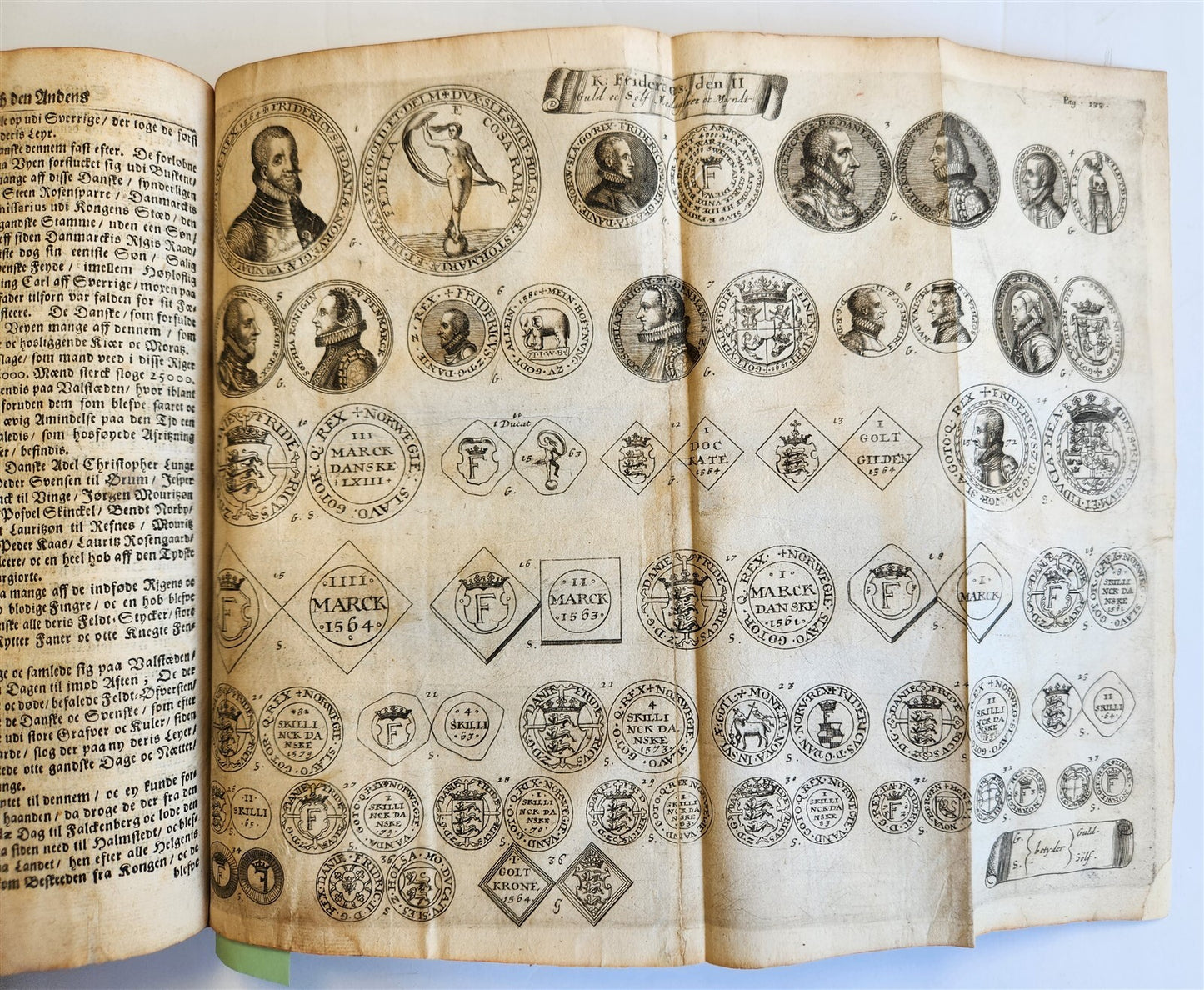 1680 CHRONICLE of DENMARK antique FULLY ILLUSTRATED rare Peder Hanson Resen