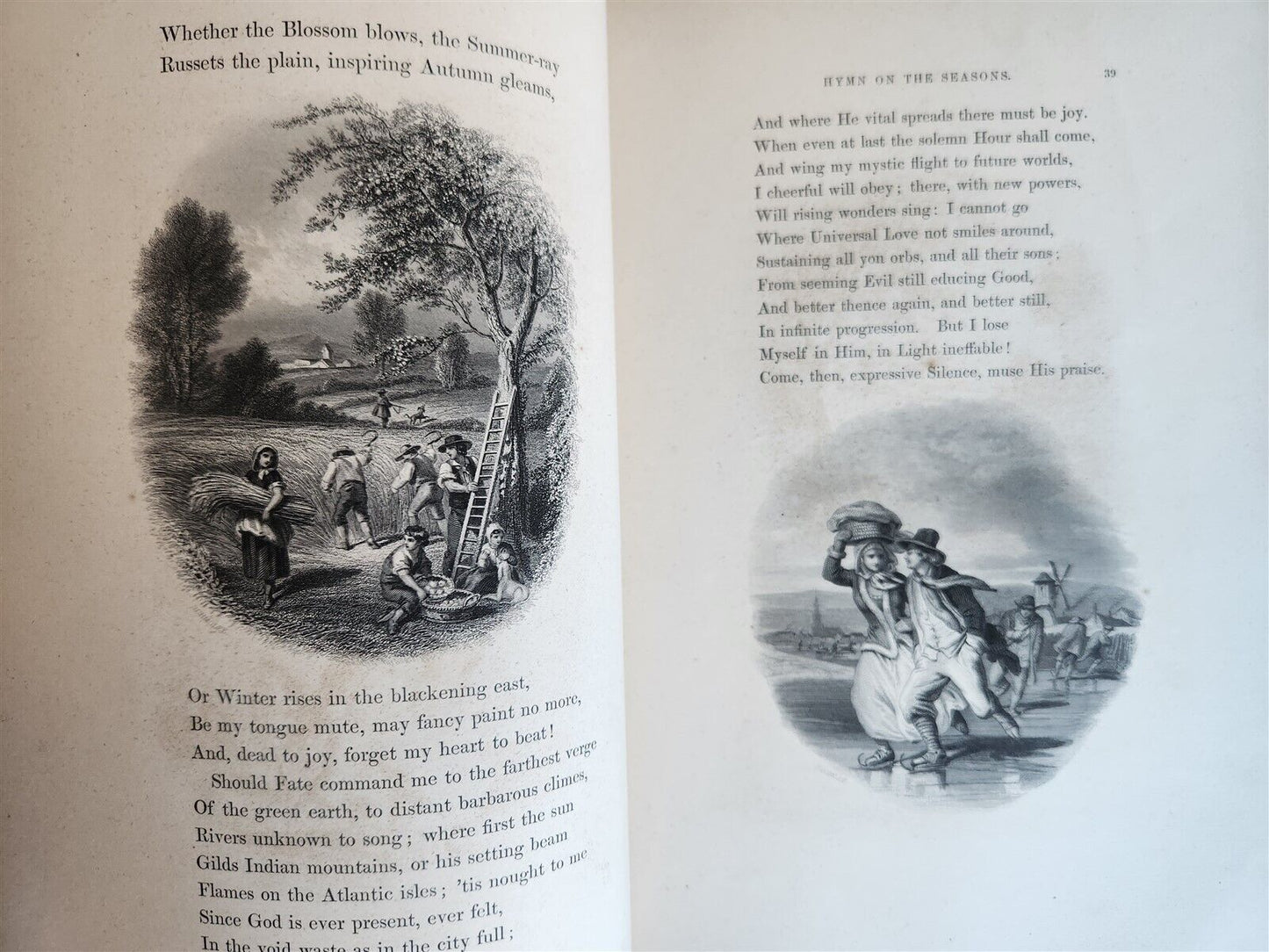 1859 ILLUSTRATED A GALLERY OF FAMOUS ENGLISH AND AMERICAN POETS antique
