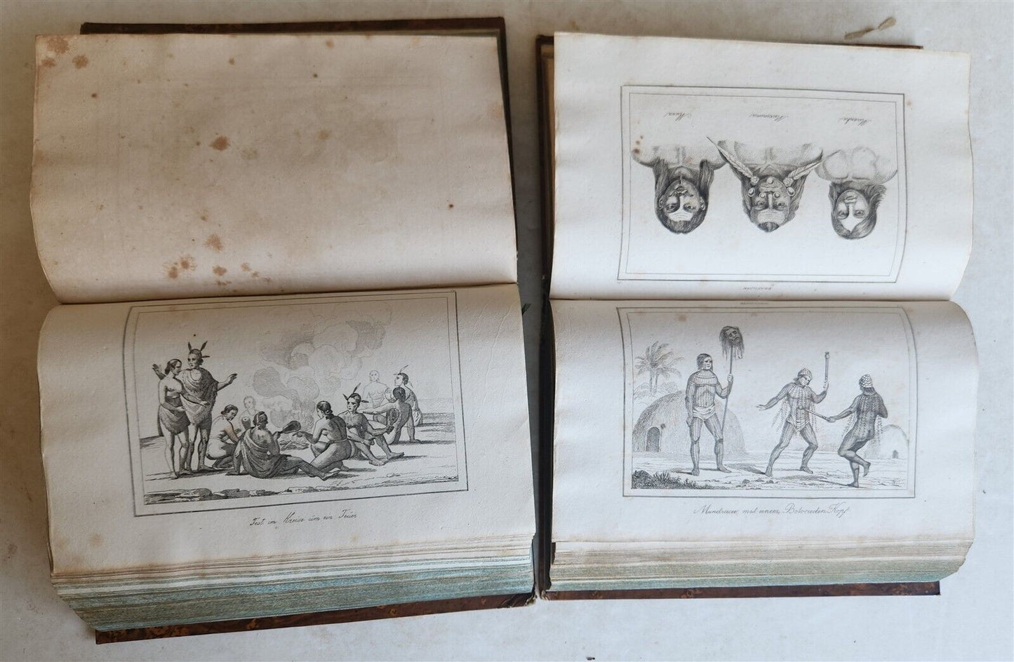 1838 ILLUSTRATED HISTORY of NORTH AMERICA Brazil Columbia & Gyana antique
