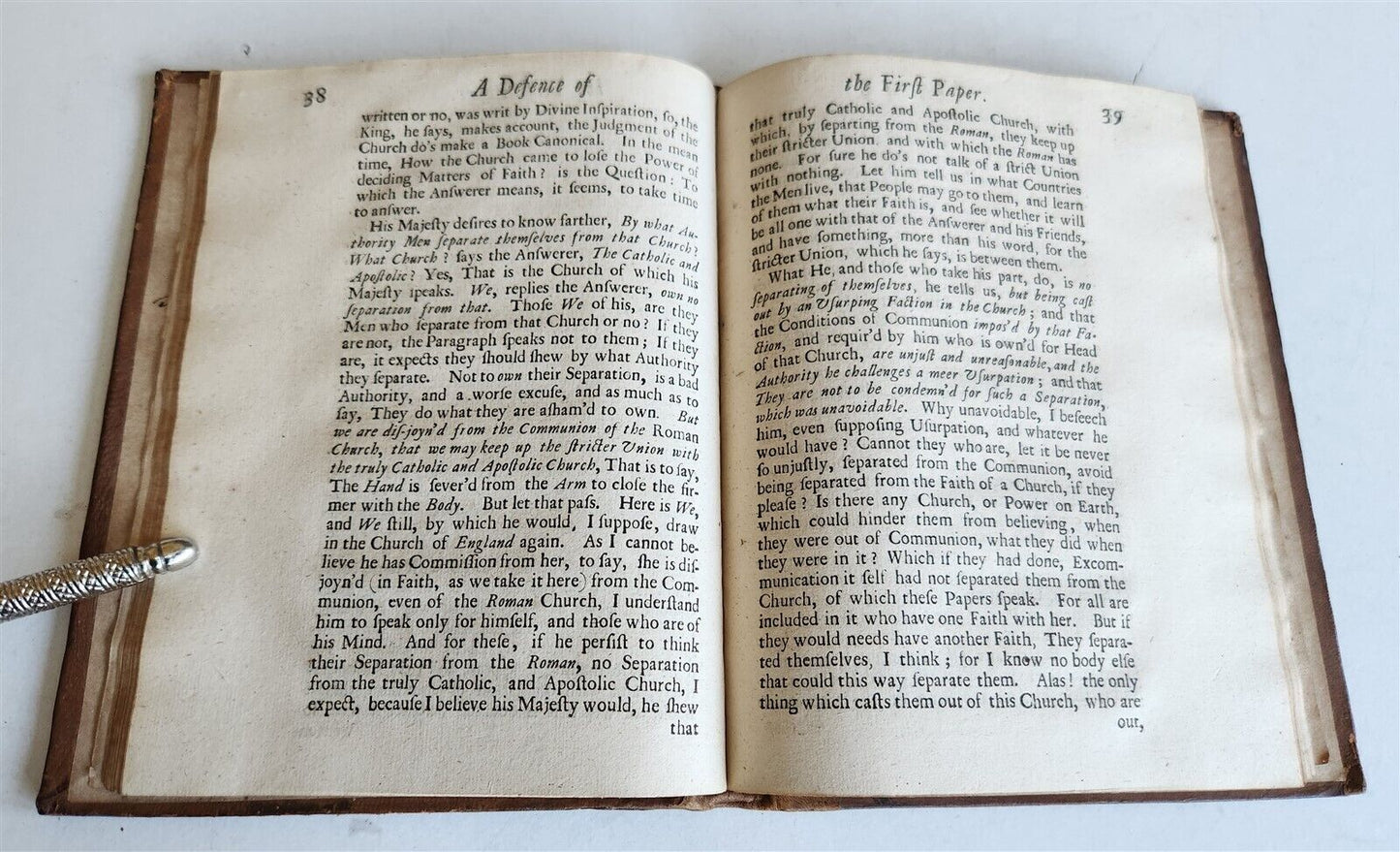 1686 DEFENCE of PAPERS WRITTEN by LATE KING by JOHN DRYDEN antique in ENGLISH