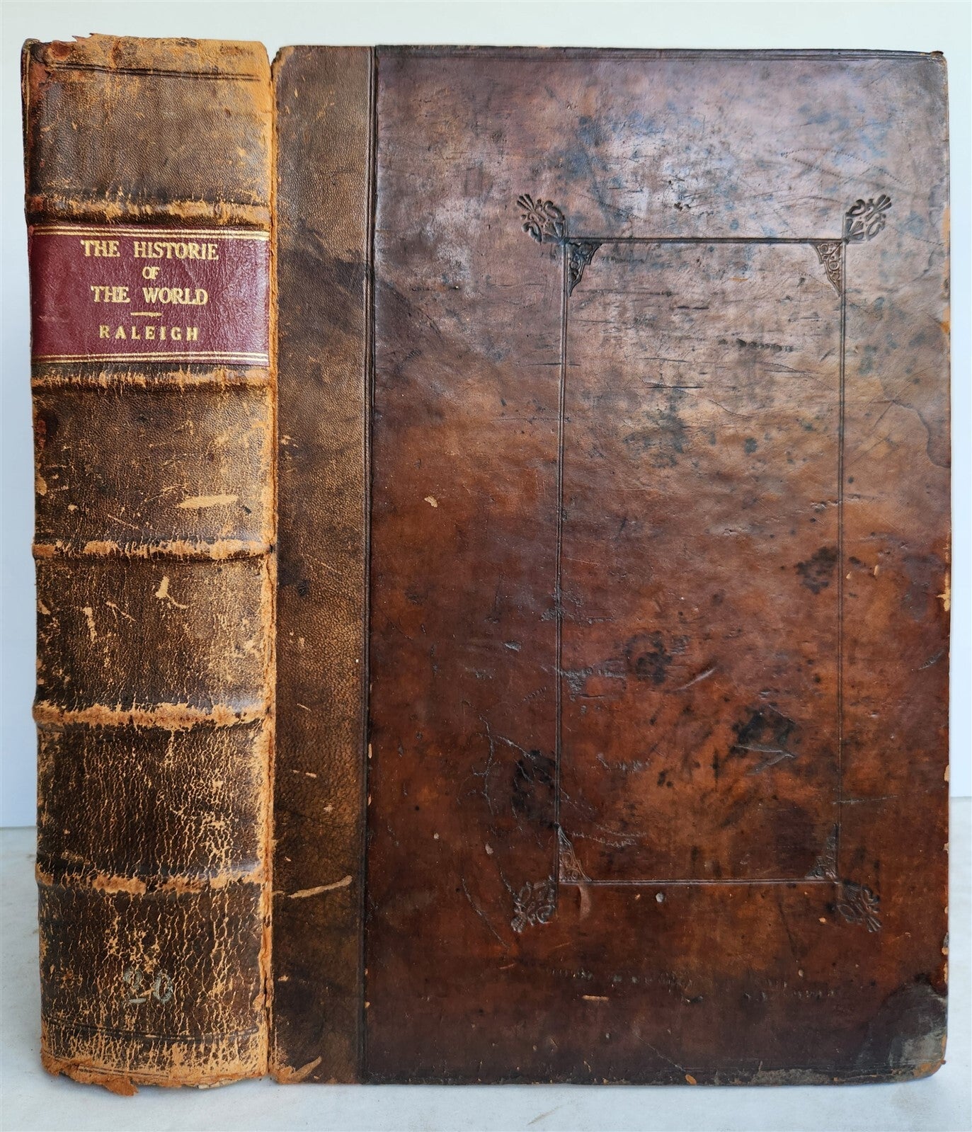 1666 HISTORY of the WORLD by WALTER RALEIGH antique ILLUSTRATED w/ PLANS English