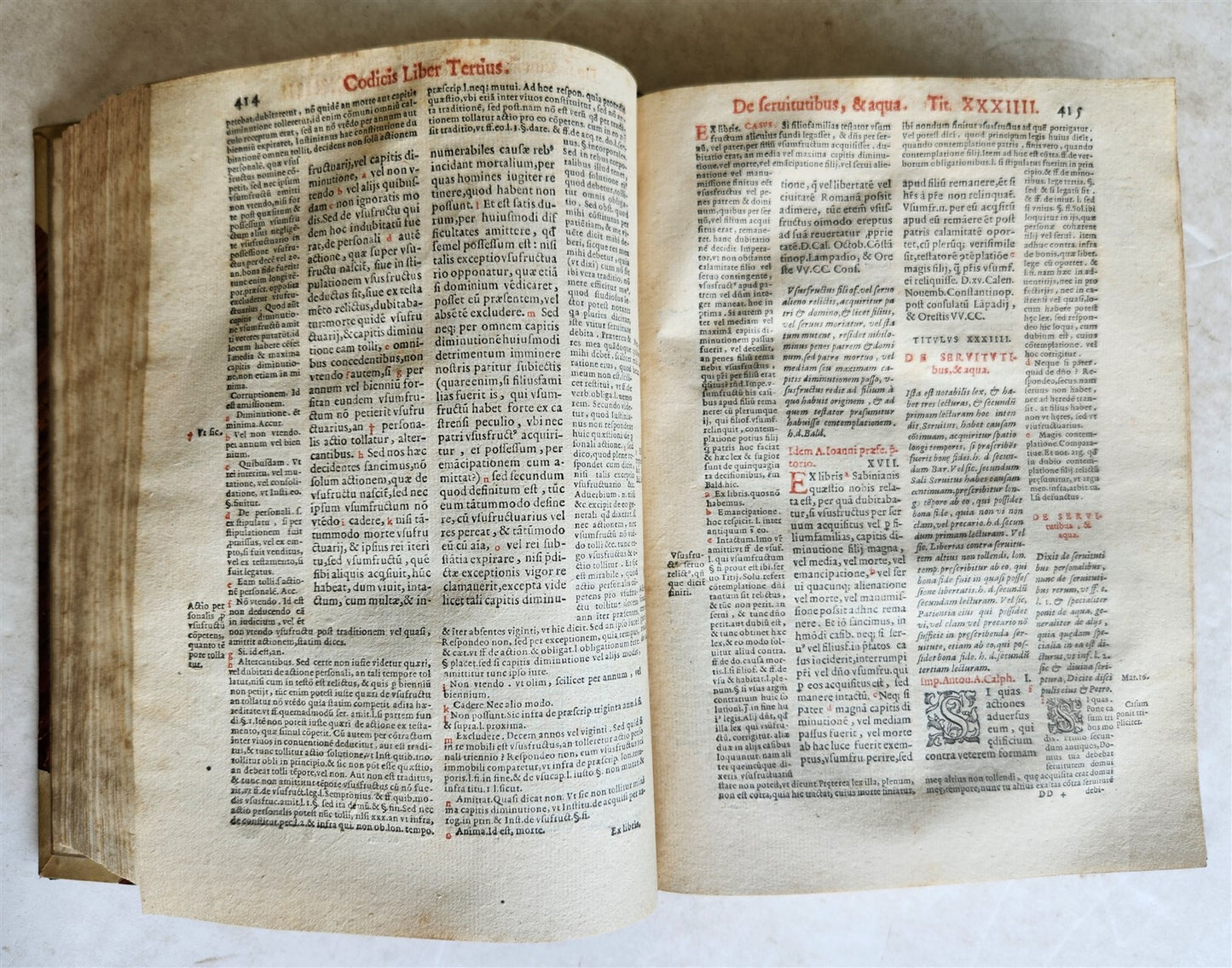 1591 LAW BOOK in LATIN Codicis Domini Iustiniani antique 16th CENTURY