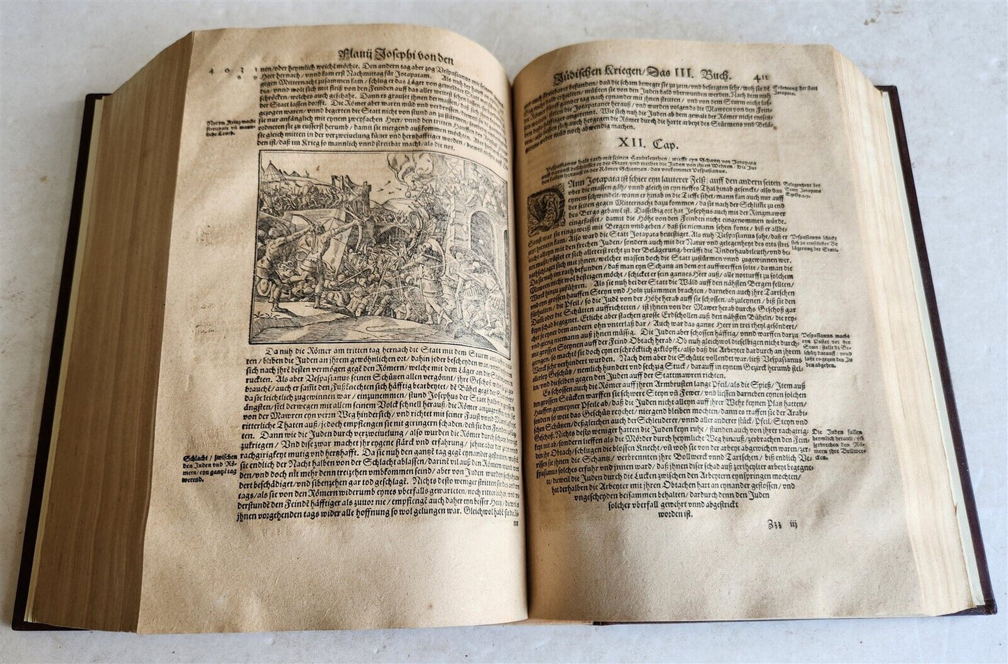 1590 FLAVIUS JOSEPHUS ILLUSTRATED JEWISH HISTORY antique MASSIVE FOLIO JUDAICA
