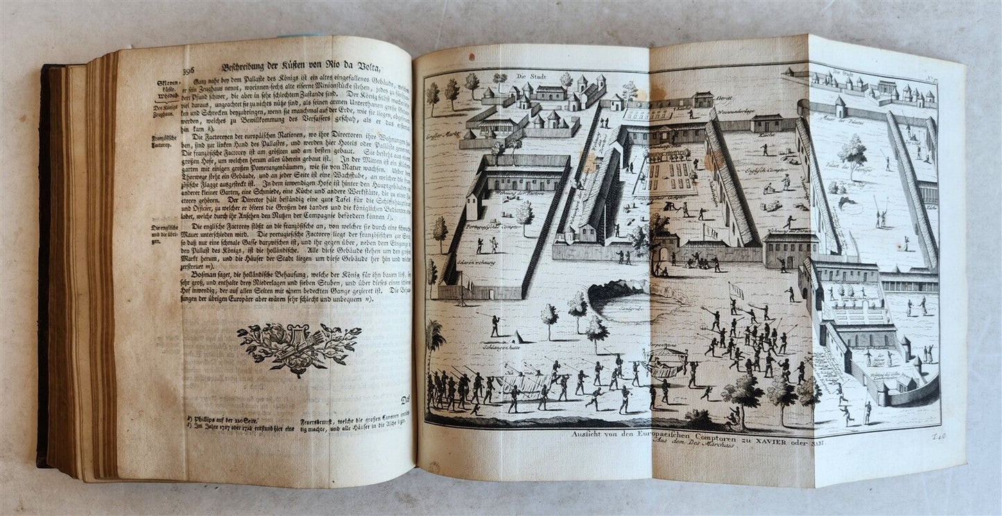 1749 TRAVELS HISTORY ILLUSTRATED antique AFRICA Guinea Benin Angola Loango Congo