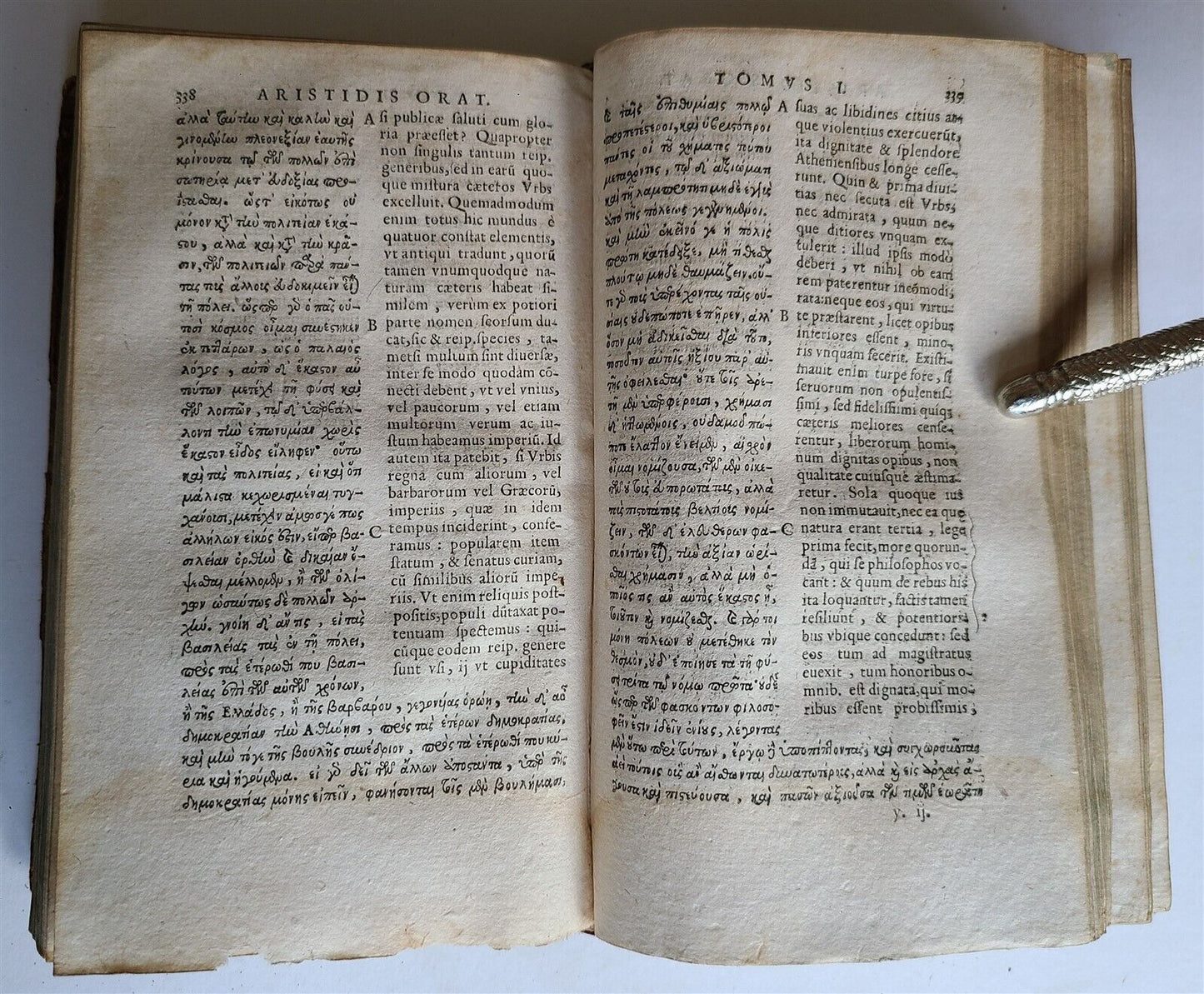 1604 AELIUS ARISTIDES 2 VOLUMES antique Adrianensis Oratoris Clarissimi RARE
