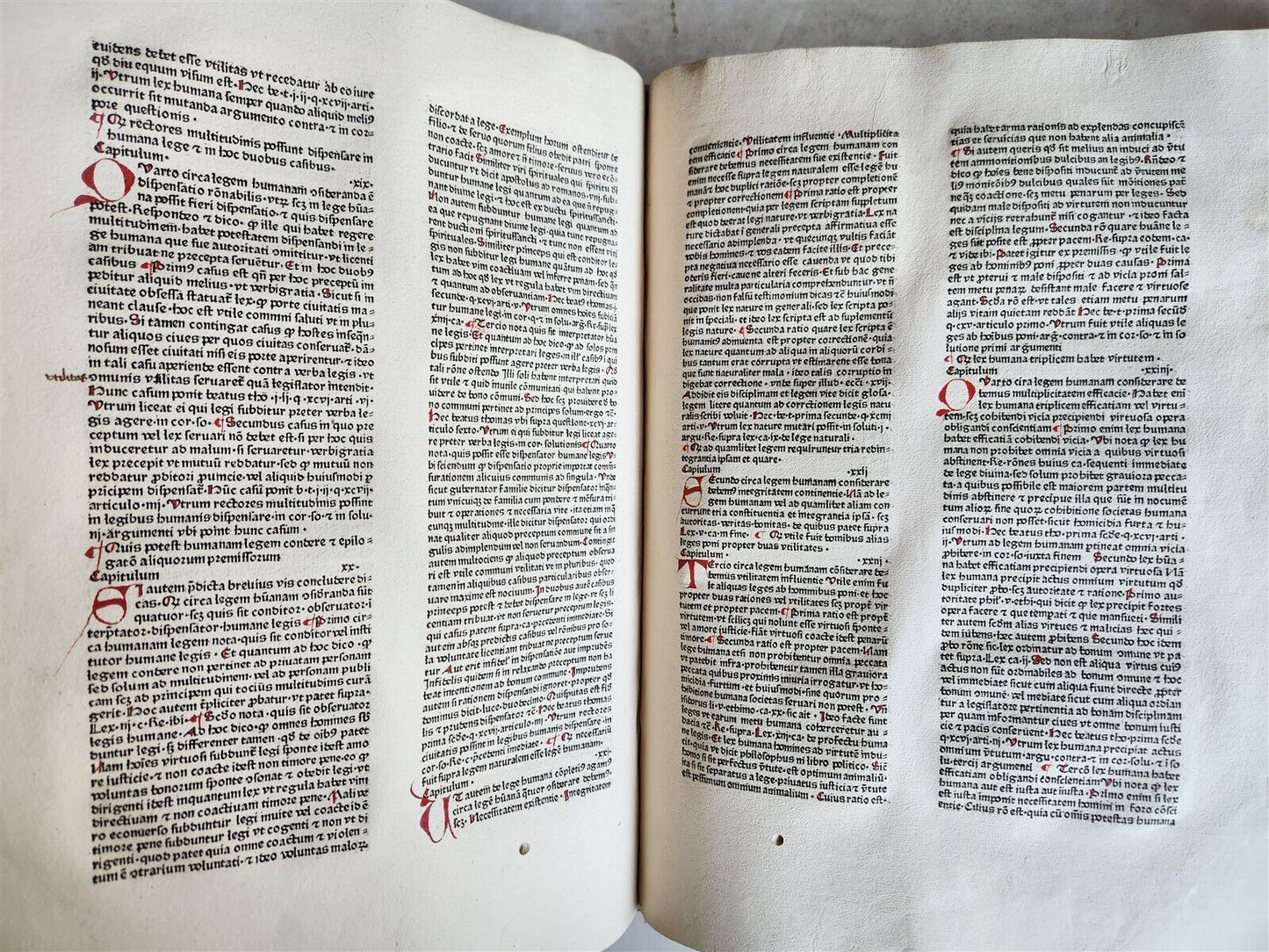 1470s INCUNABULA AMAZING 3 VOLUMES FOLIO SET antique INCUNABLE Pantheologia