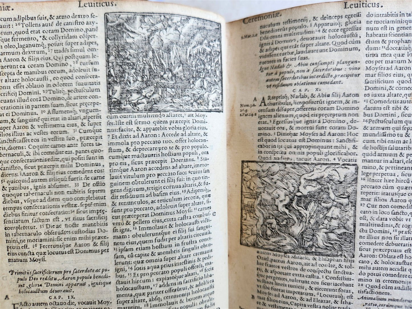 1563 BIBLE in LATIN antique ILLUSTRATED 16th century BIBLIA