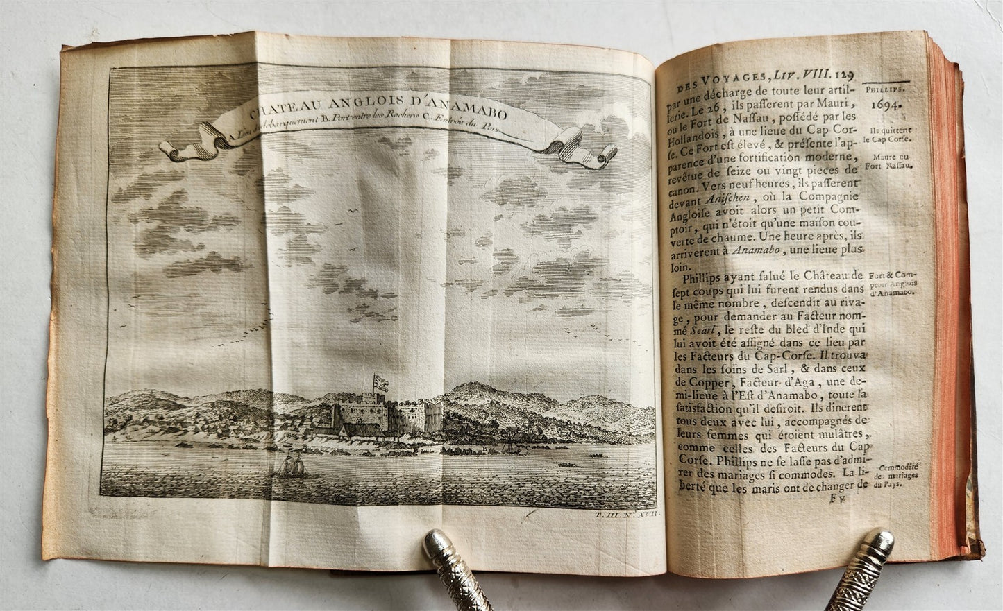 1749 HISTOIRE des VOYAGES antique vol.11 illustrated WEST AFRICA GUINEA