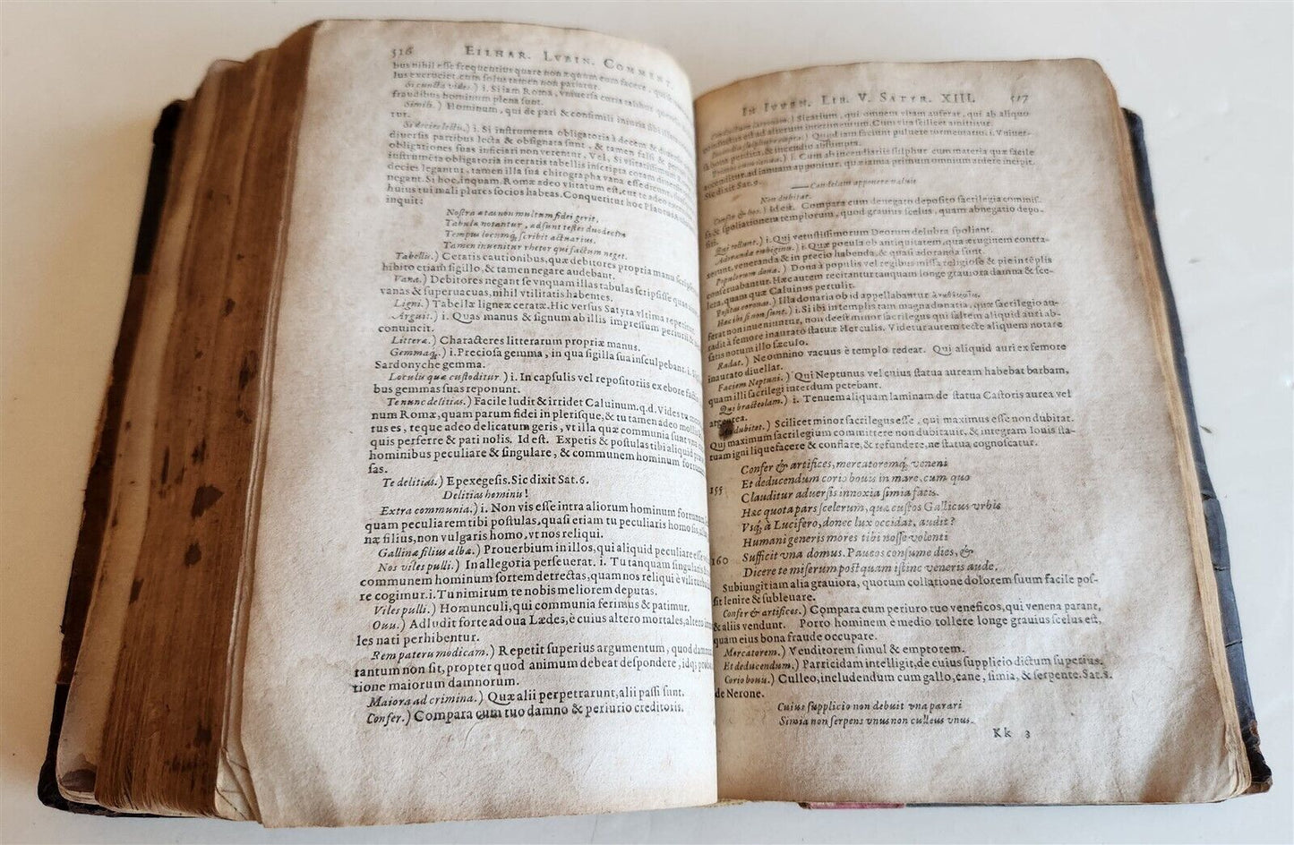 1619 SATYRARUM by Juvenalis & Persius Flaccus antique in LATIN