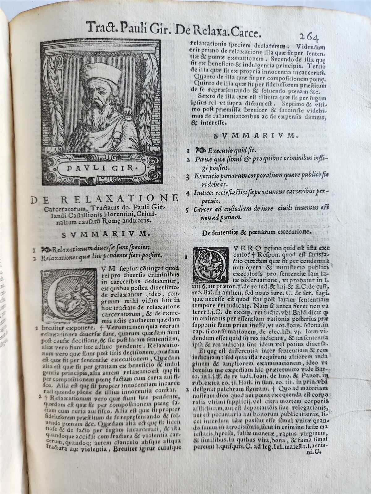 1563 ILLUSTRATED LAW BOOK by Giovanni Ziletti antique Vellum binding 16th CENT.