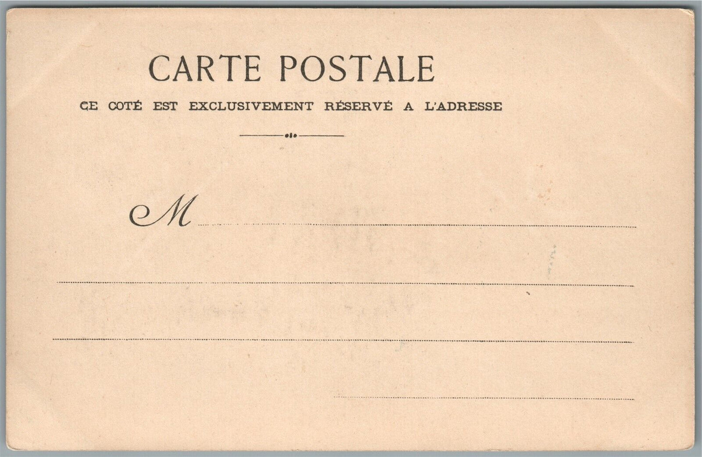 OMNIBUS in PARIS ANTIQUE POSTCARD