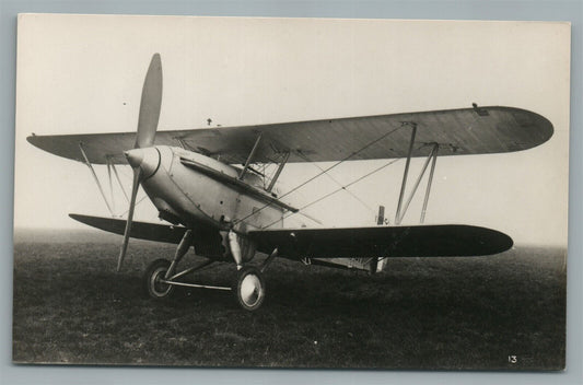 EARLY AVIATION BRITISH AEROPLANE ANTIQUE REAL PHOTO POSTCARD RPPC
