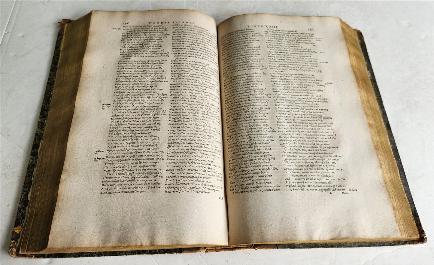 1606 HOMER ILLIAD & ODYSSEY antique in LATIN & GREEK early 17th CENTURY FOLIO