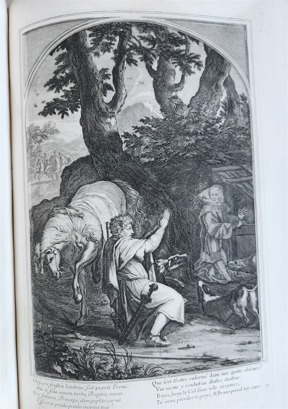 1750 LIFE of ST. BRUNO FULLY ILLUSTRATED LARGE FOLIO antique in FRENCH