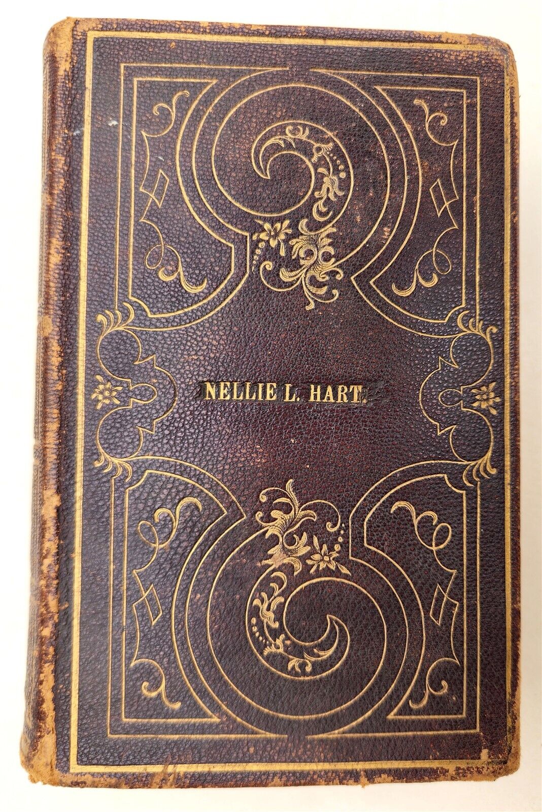 1849 HYMNS for METHODIST CHURCH antique AMERICANA decorative FEMALE PROVENANCE