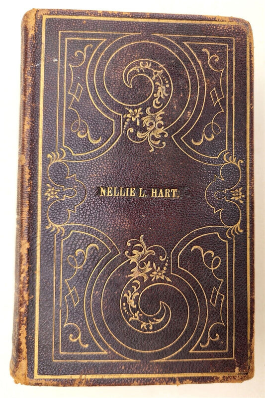 1849 HYMNS for METHODIST CHURCH antique AMERICANA decorative FEMALE PROVENANCE