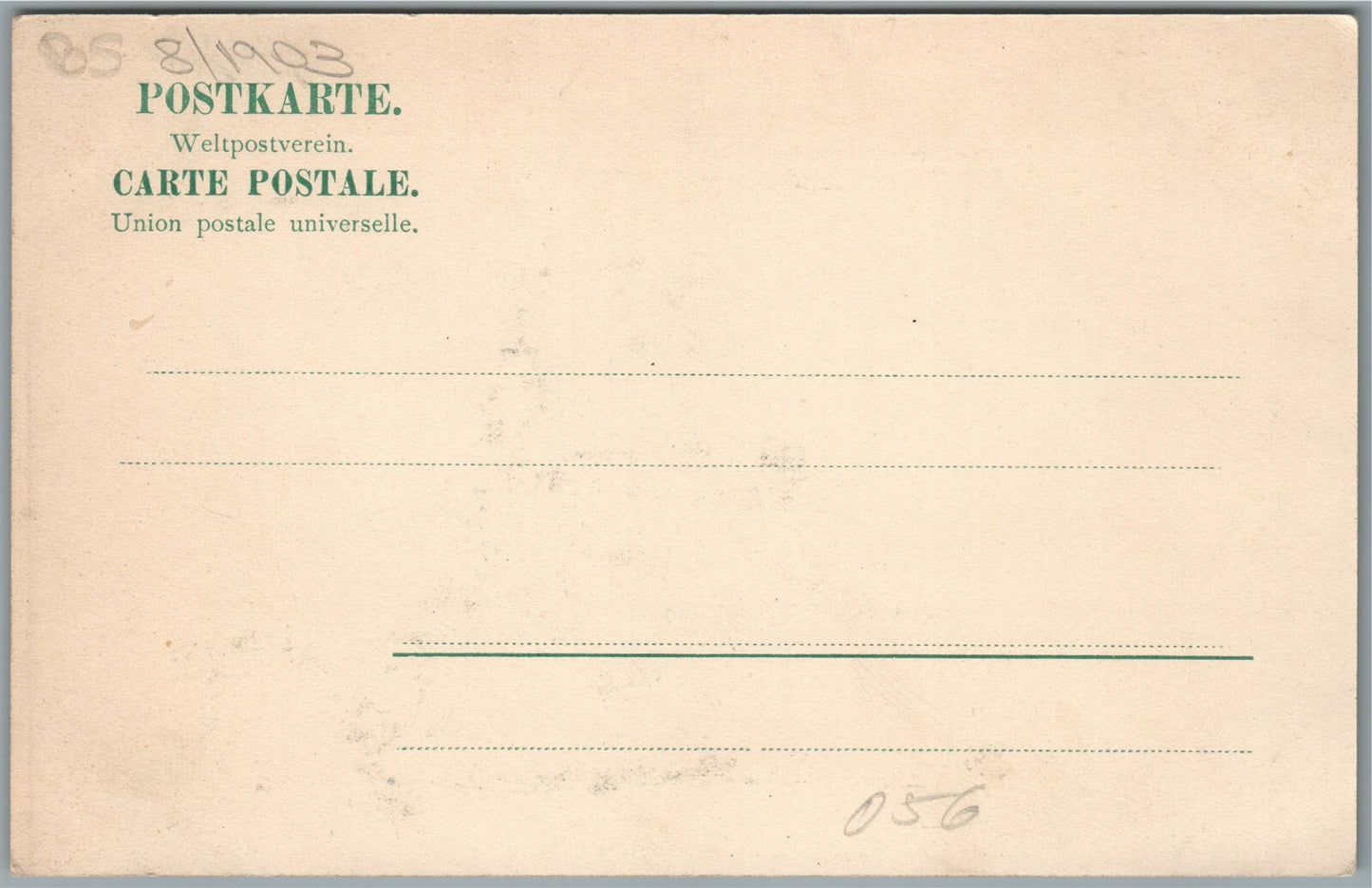 RUSSIAN MILITARY SHIP CRUISER CAREVICH ANTIQUE POSTCARD