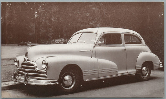 1947 PONTIAC TORPEDO 2 -DOOR SEDAN VINTAGE POSTCARD