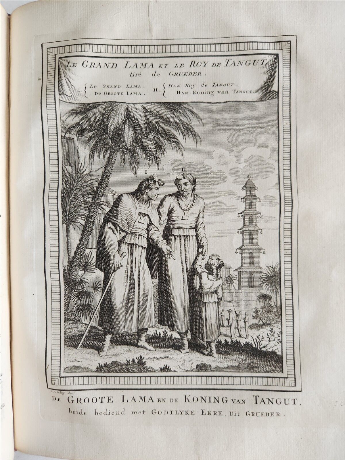 1749 TRAVELS TO CENTRAL ASIA & CHINA antique Histoire generale des voyages vol.9