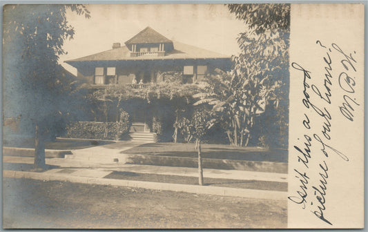THOMASVILLE GA ANTIQUE REAL PHOTO POSTCARD RPPC