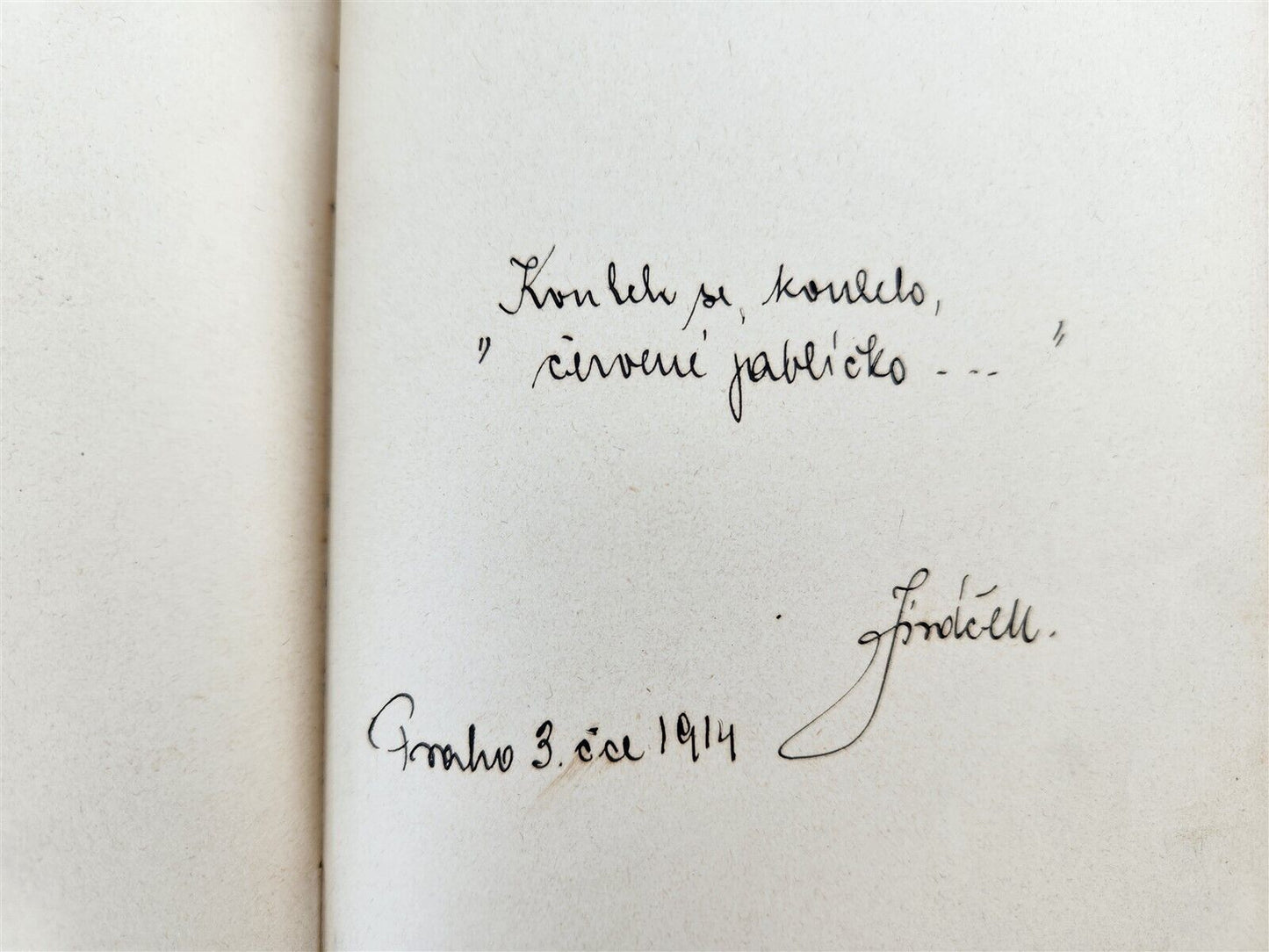 1912-18 ALBUM AMICORUM - MANUSCRIPT CZECH GERMAN BOOK antique POETRY ILLUSTRATED