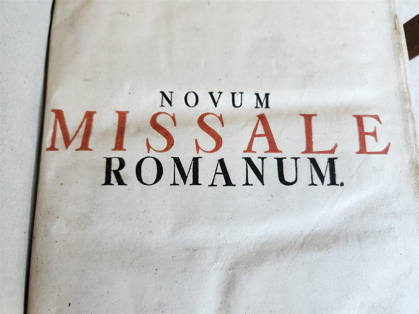 1743 MISSALE ROMANUM antique NICELY DECORATED FOLIO illustrated