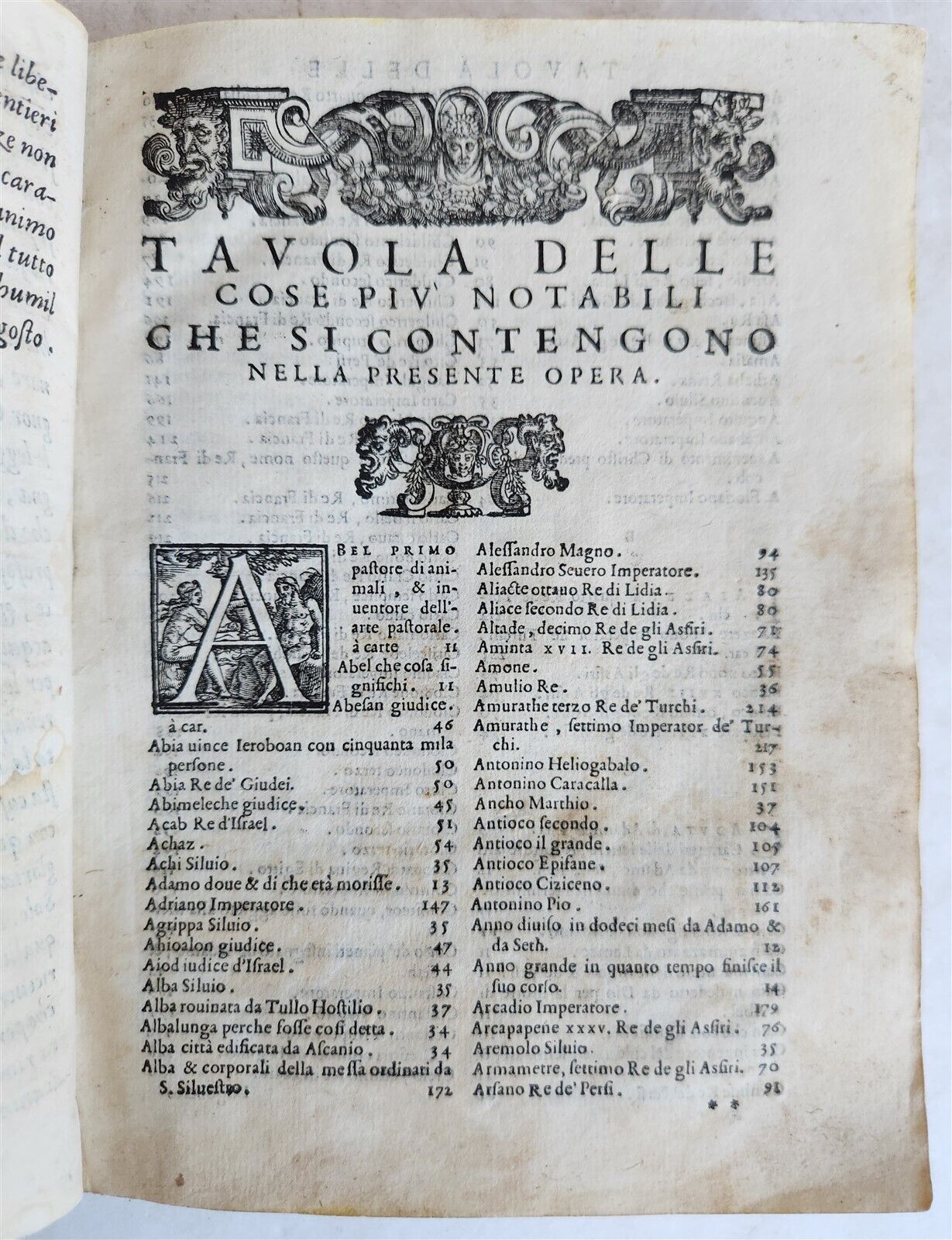 1574 ILLUSTRATED HISTORY of EMPIRES KINGDOMS & NATIONS antique VELLUM in Italian