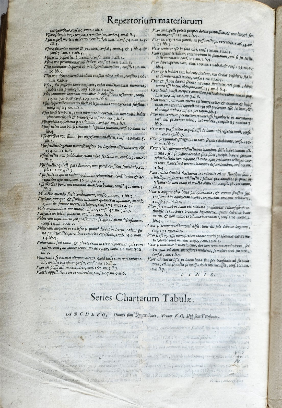 1584 LAW BOOK by Alessandro Tartagni antique VELLUM FOLIO w/ MANUSCRIPT TITLE