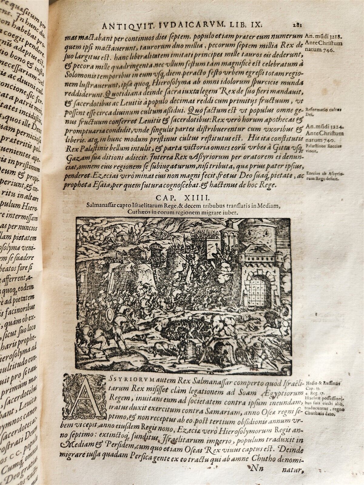 1580 FLAVIUS JOSEPHUS BEAUTIFULLY ILLUSTRATED MASSIVE FOLIO antique Judaica RARE