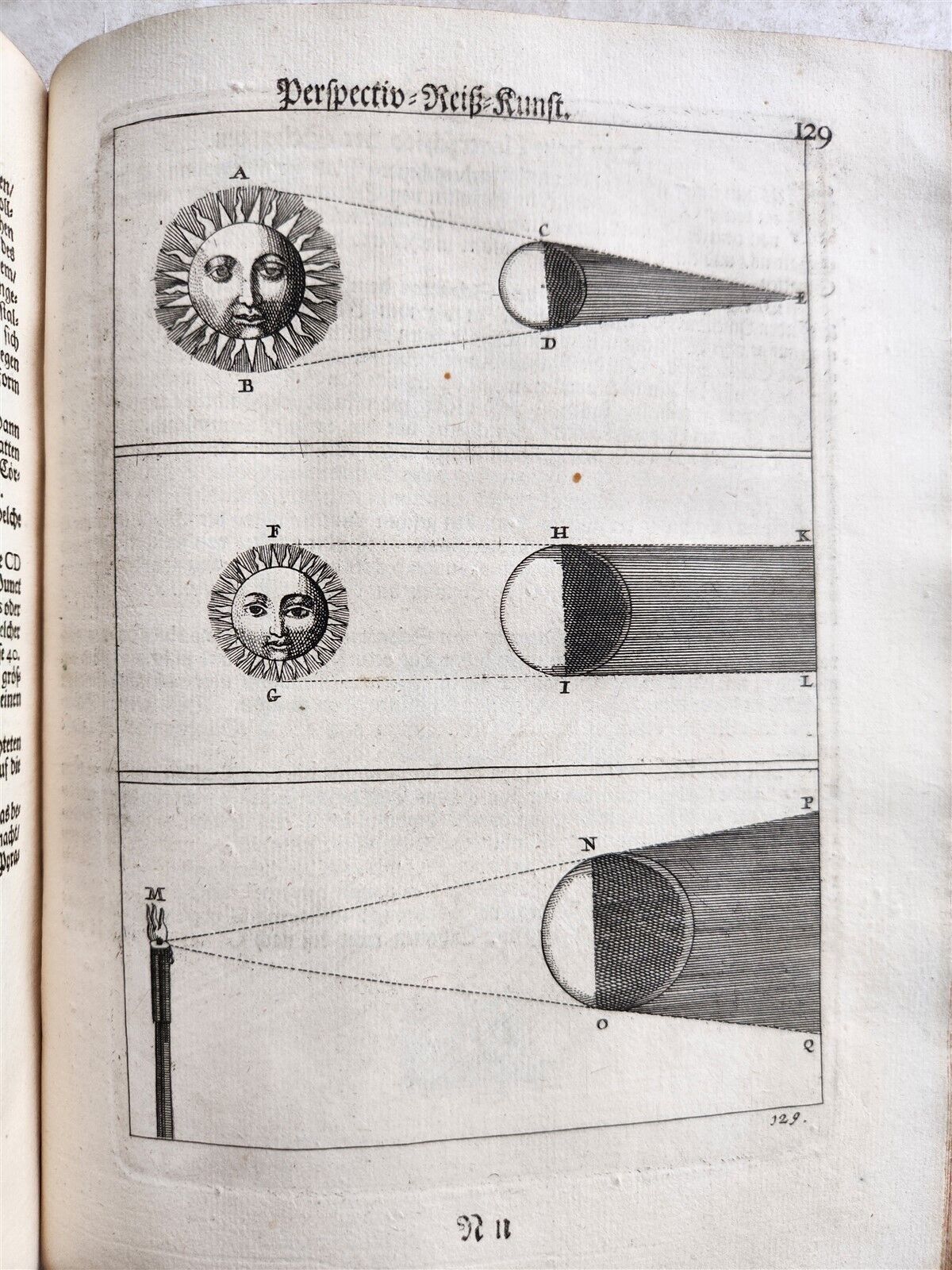 1710 DRAWING PERSPECTIVE for ARTISTS & ARCHITECTS antique ILLUSTRATED 150 PLATES