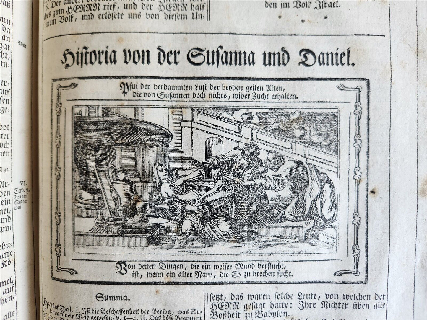 1788 BIBLE in GERMAN ILLUSTRATED antique MASSIVE PIGSKIN BOUND FOILIO