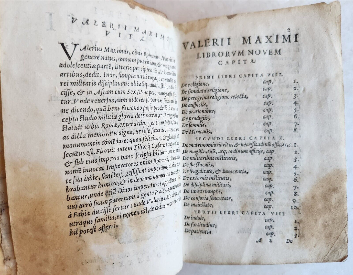 1583 VALERII MAXIMI Dictorum Factorumq antique 16th CENTURY VELLUM BINDING