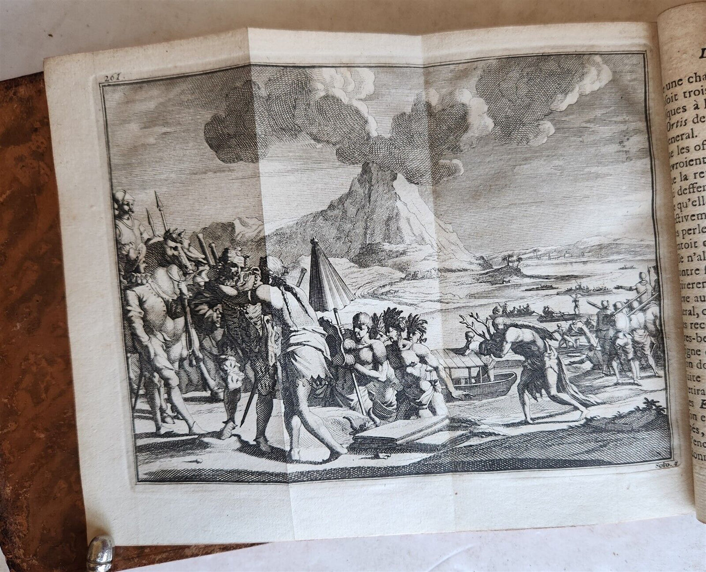1735 HISTORY of CONQUEST of FLORIDA 2 VOLUMES antique ILLUSTRATED Americana