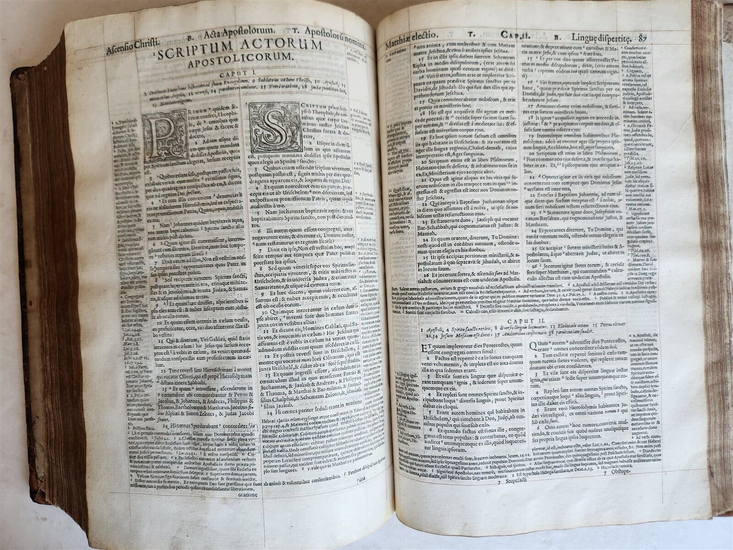 1593 BIBLE in LATIN antique LONDON ROBERT BARKER Old & New Testament FOLIO