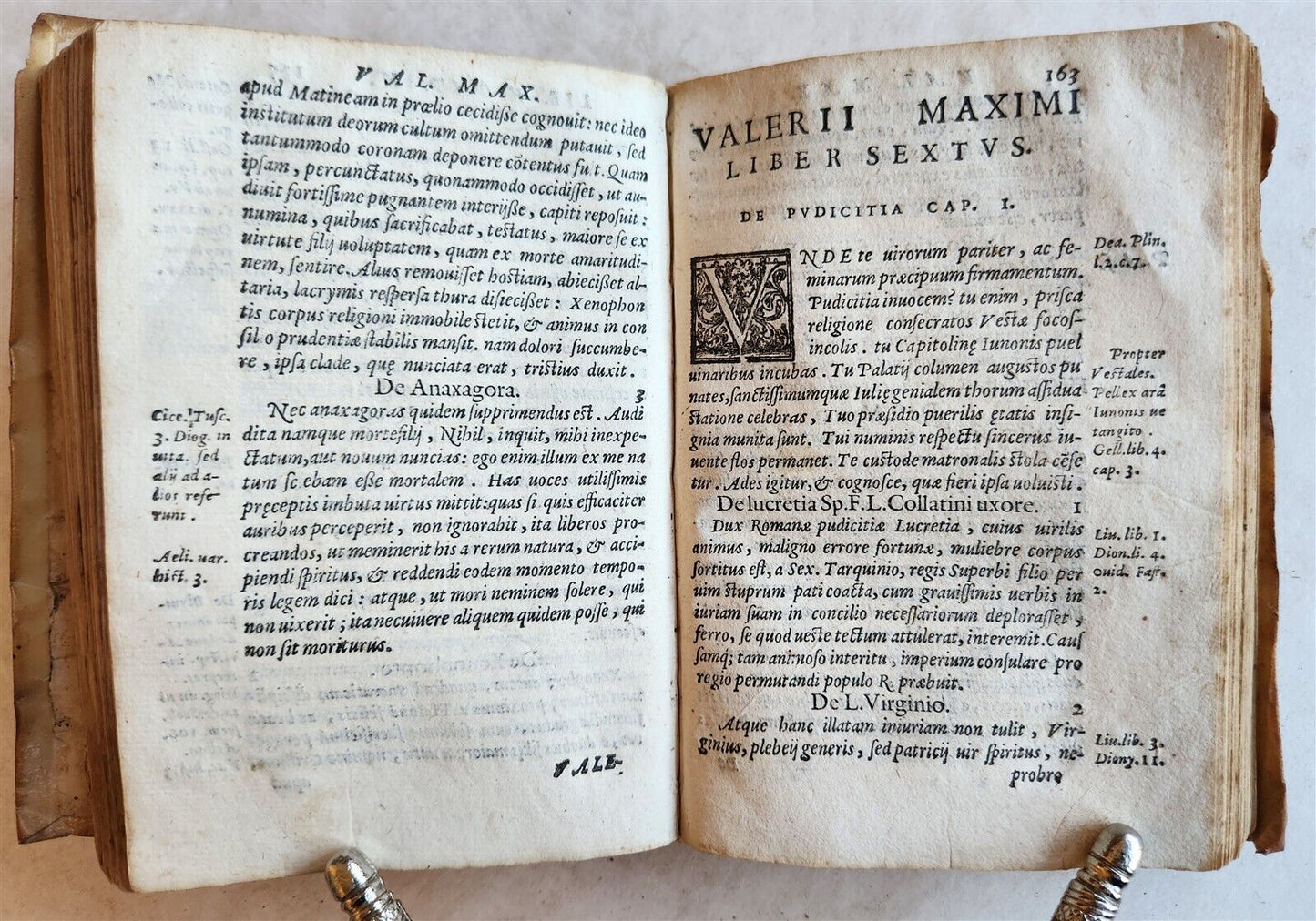 1583 VALERII MAXIMI Dictorum Factorumq antique 16th CENTURY VELLUM BINDING
