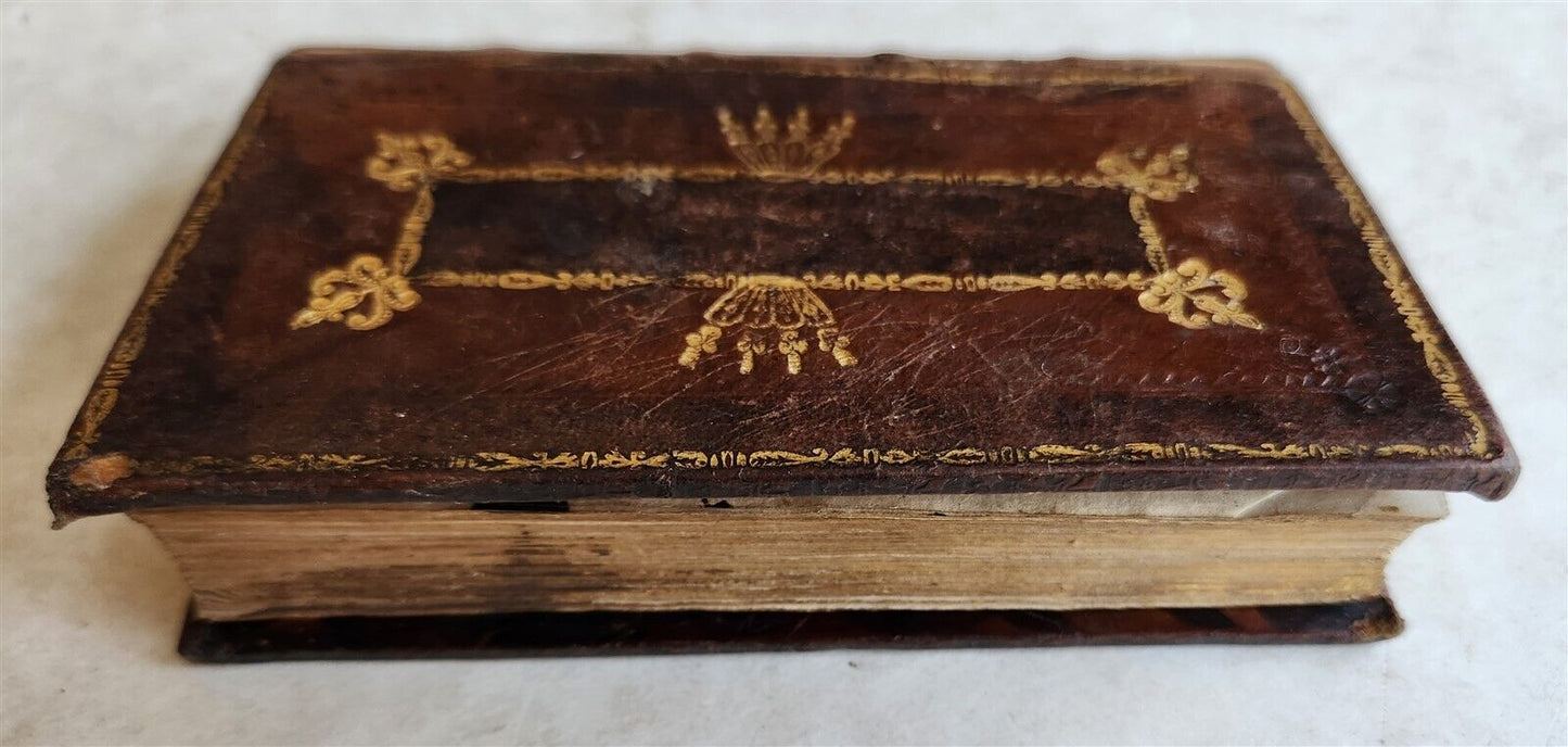 1722 DECORATIVE BINDING antique La veritable politique des personnes de qualite