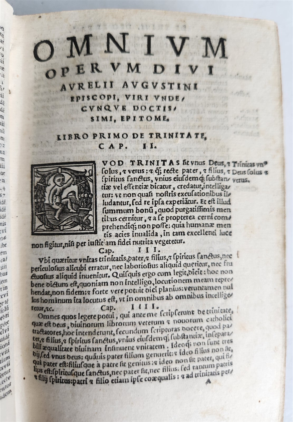 1542 OMNIUM OPERUM DIVI AURELII AUGUSTINI antique VELLUM BOUND 16th CENTURY