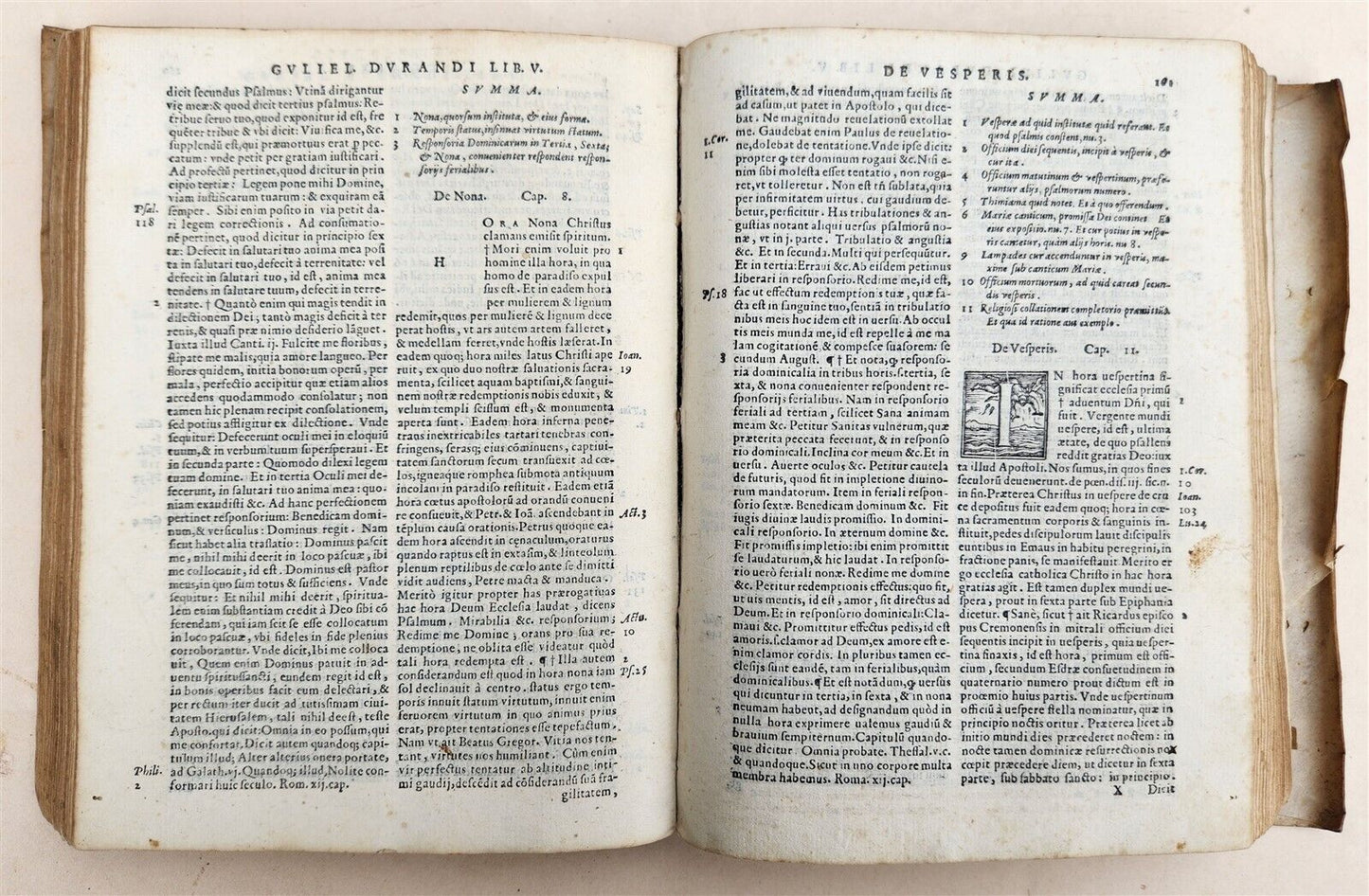 1568 RATIONALE DIVINORUM by Guilelmus Durantus antique VELLUM in LATIN 16th CENT