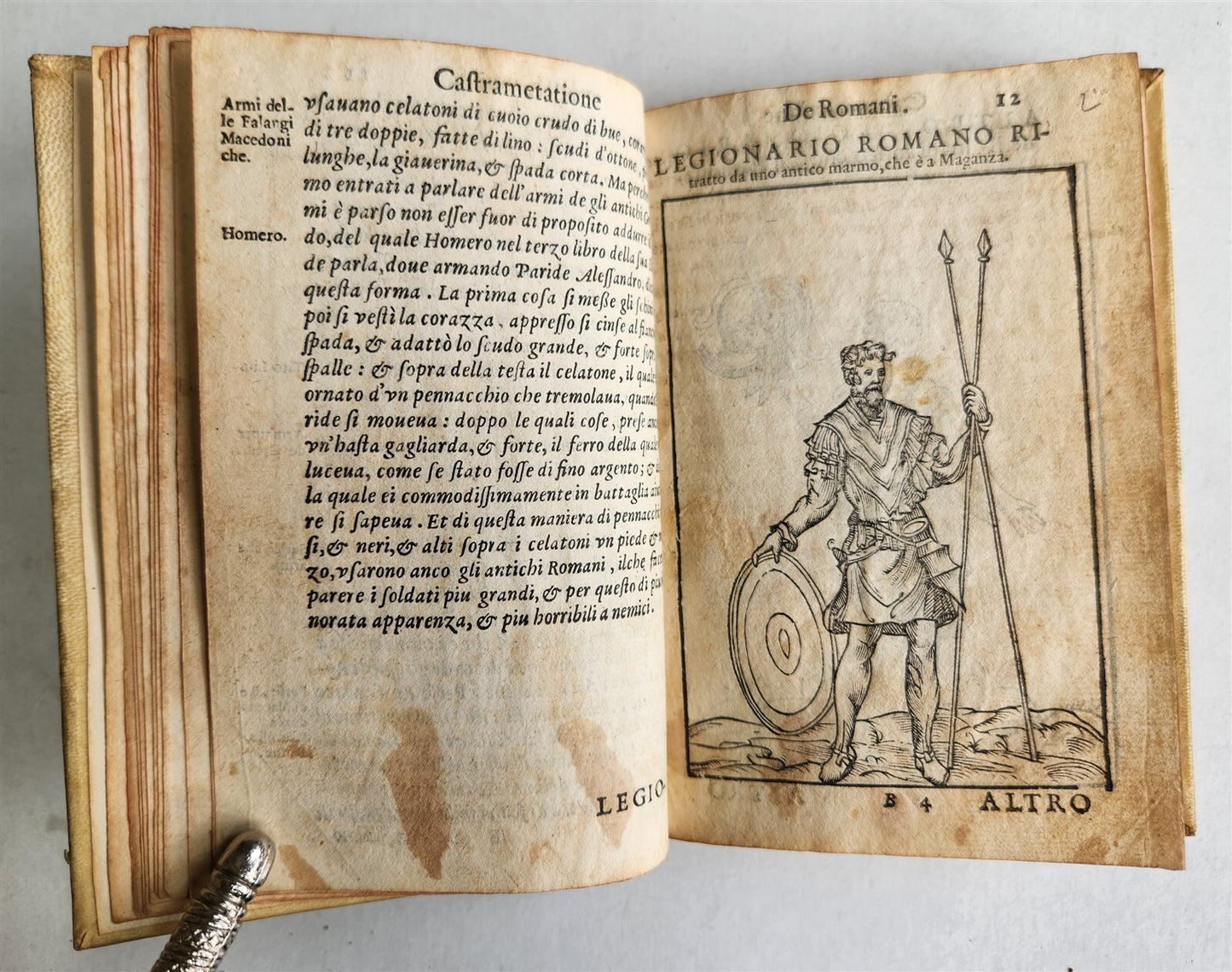 1583 TURKISH & ROMAN MILITARY antique ILLUSTRATED OTTOMAN EMPIRE vellum binding