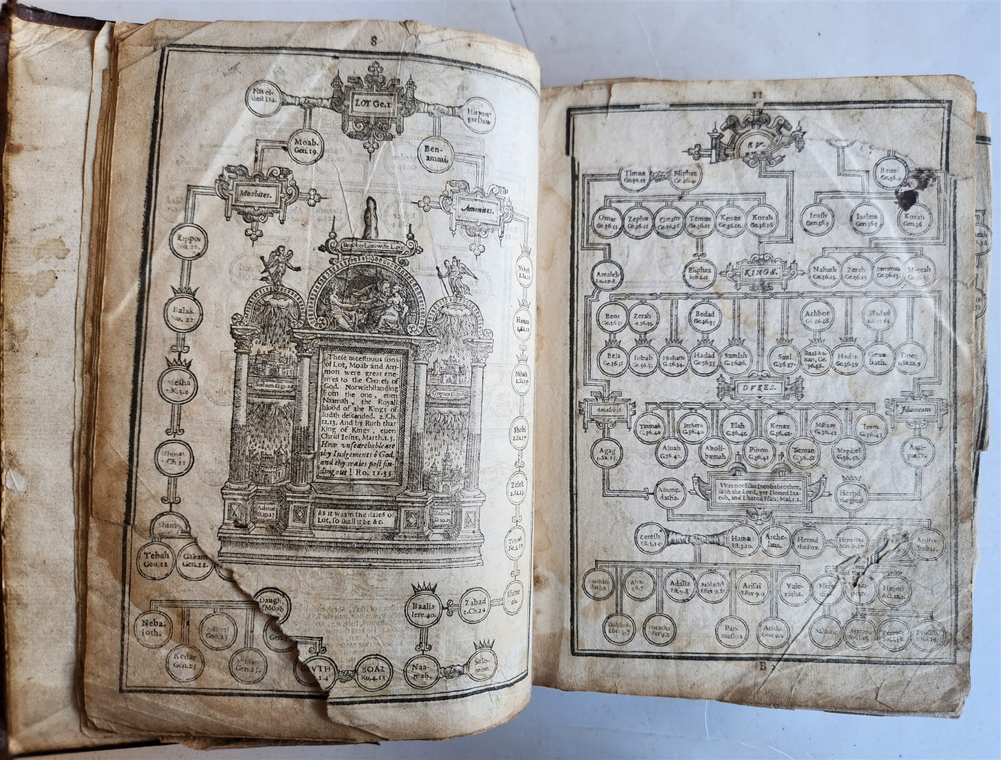 1629 BIBLE in ENGLISH antique ILLUSTRATED Old & New Testament