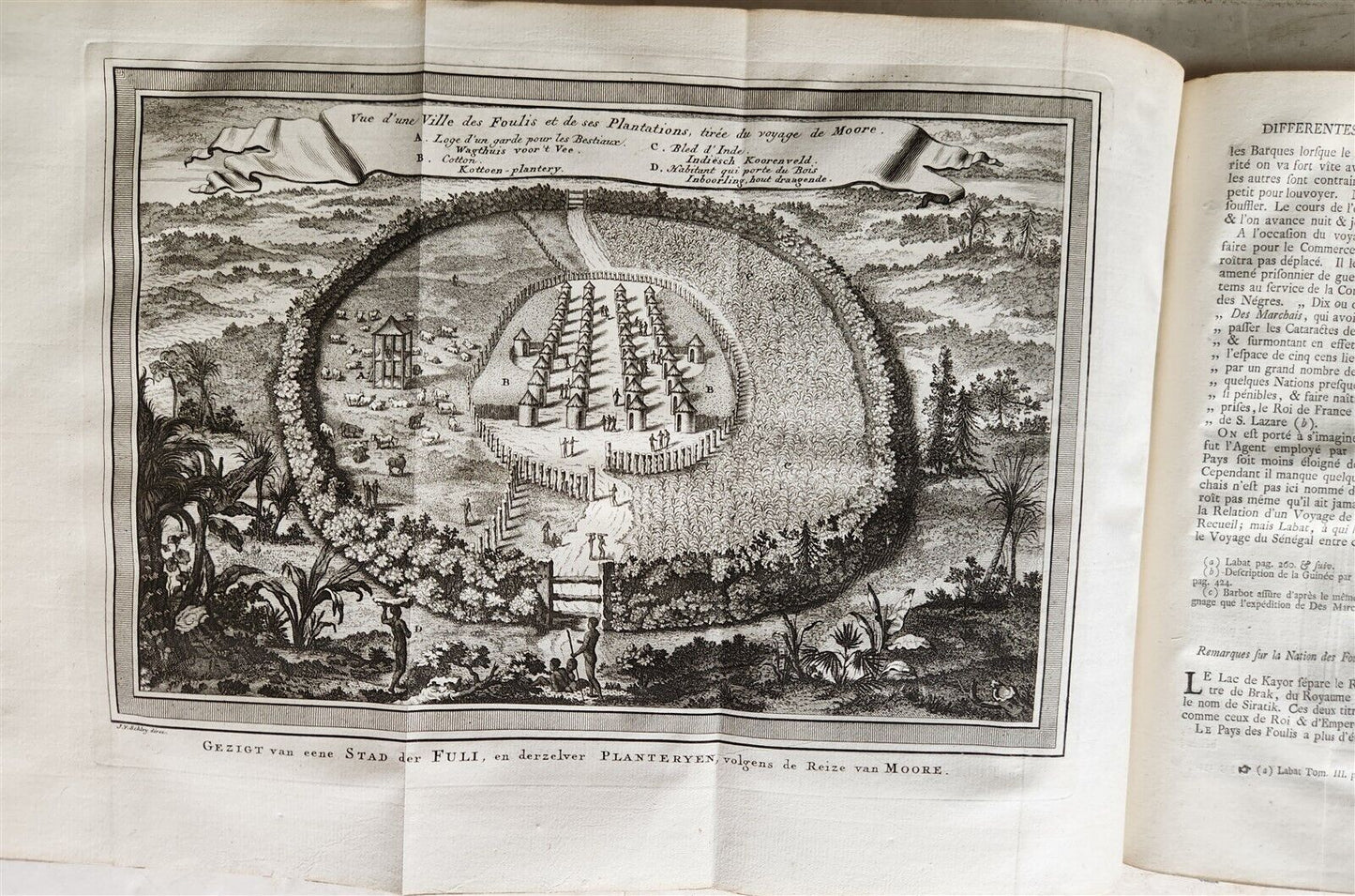 1747 TRAVELS TO AFRICA antique Histoire generale des voyages vol. 3 ILLUSTRATED
