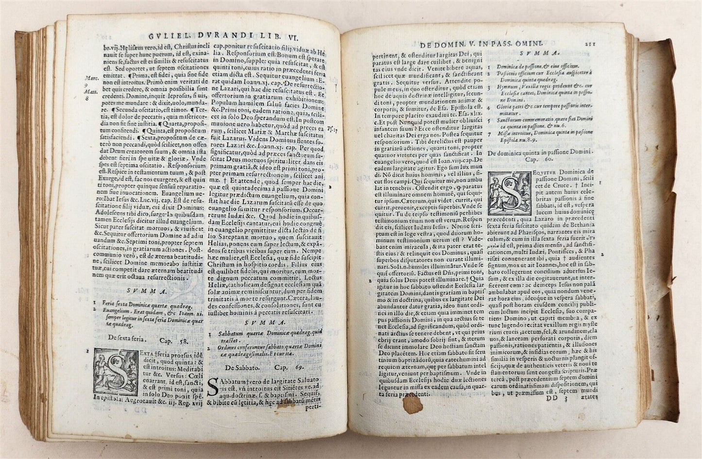 1568 RATIONALE DIVINORUM by Guilelmus Durantus antique VELLUM in LATIN 16th CENT