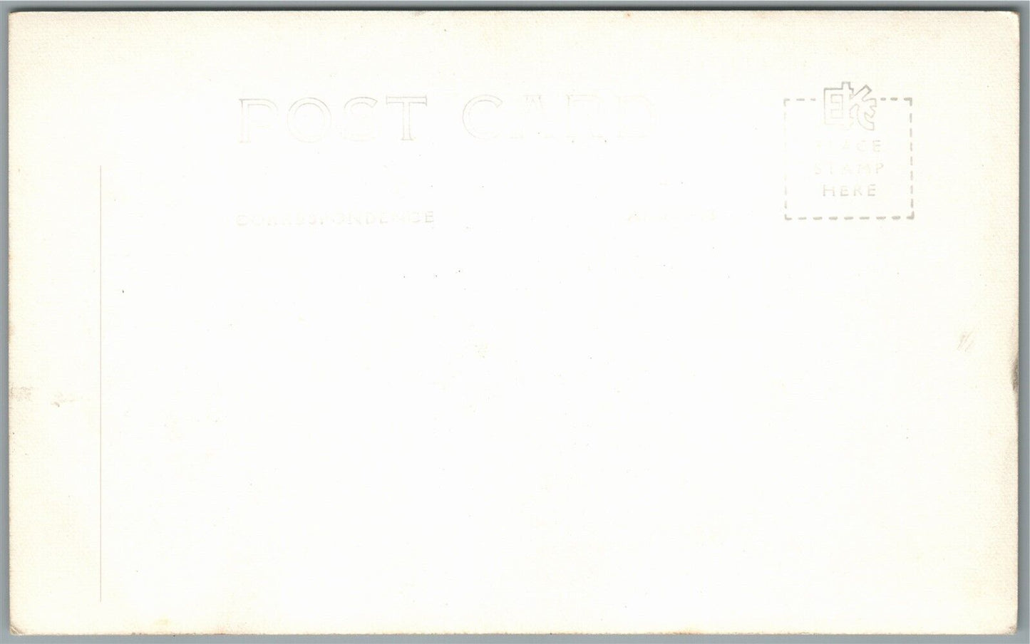 AMERICAN SOLDIERS at NAVAL BASE BUILDING ANTIQUE REAL PHOTO POSTCARD RPPC