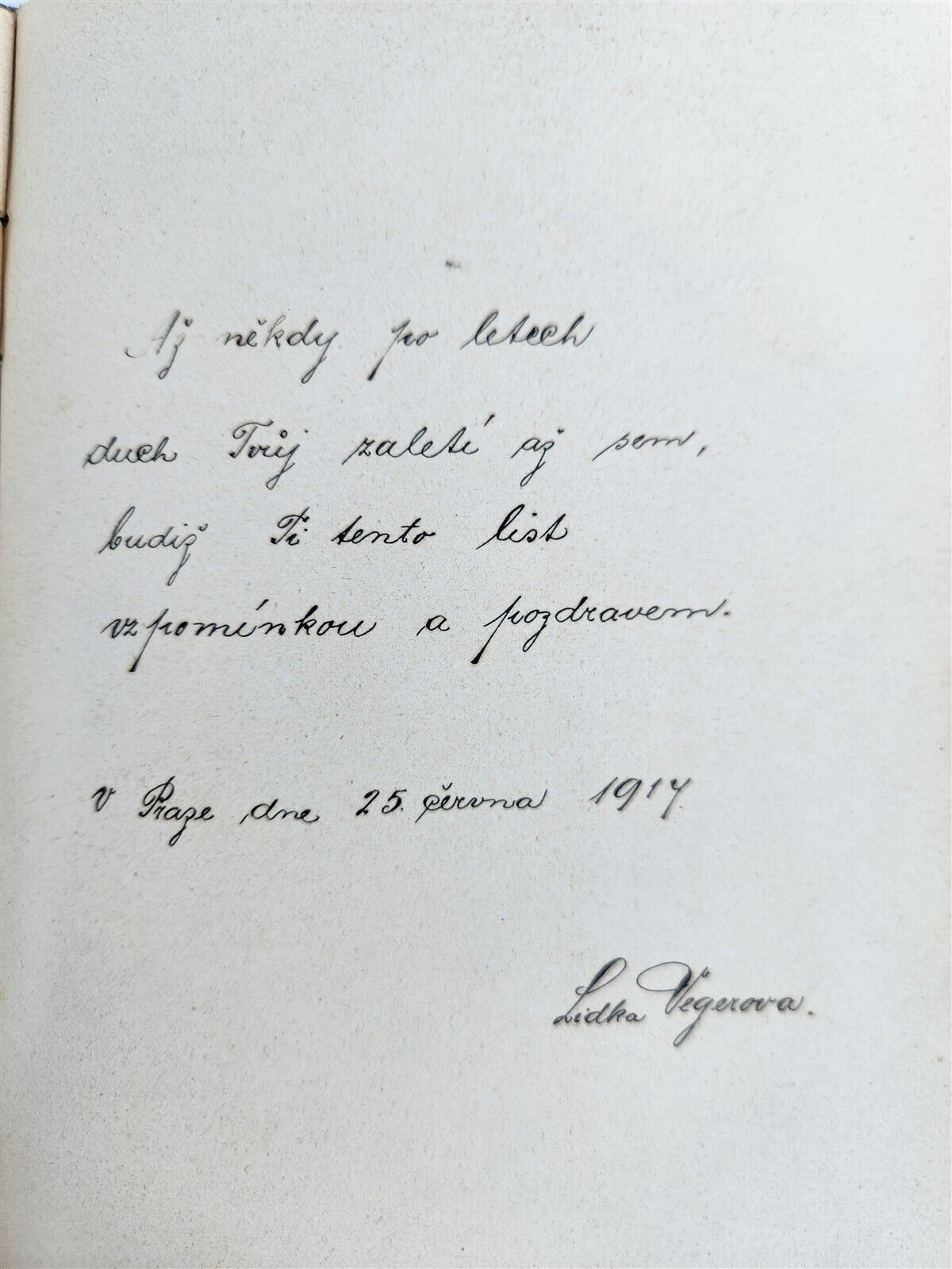 1912-18 ALBUM AMICORUM - MANUSCRIPT CZECH GERMAN BOOK antique POETRY ILLUSTRATED