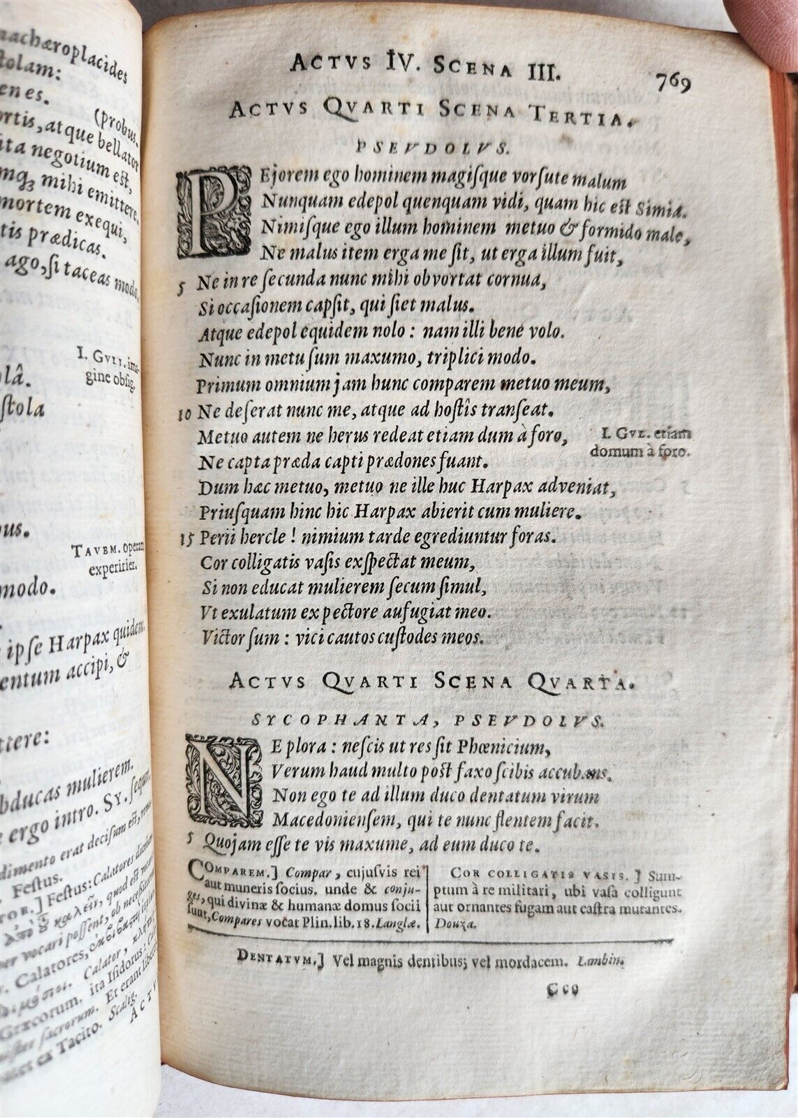 1645 COMEDIES by PLAUTUS antique