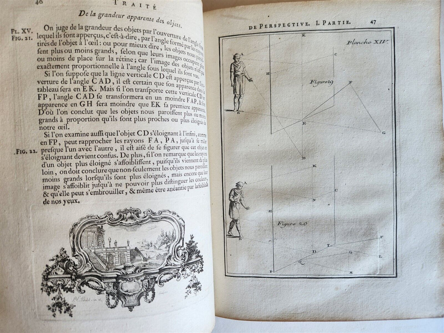 1750 TREATISE on PERPECTIVE for USE of ARTISTS antique ILLUSTRATED w/ 110 PLATES