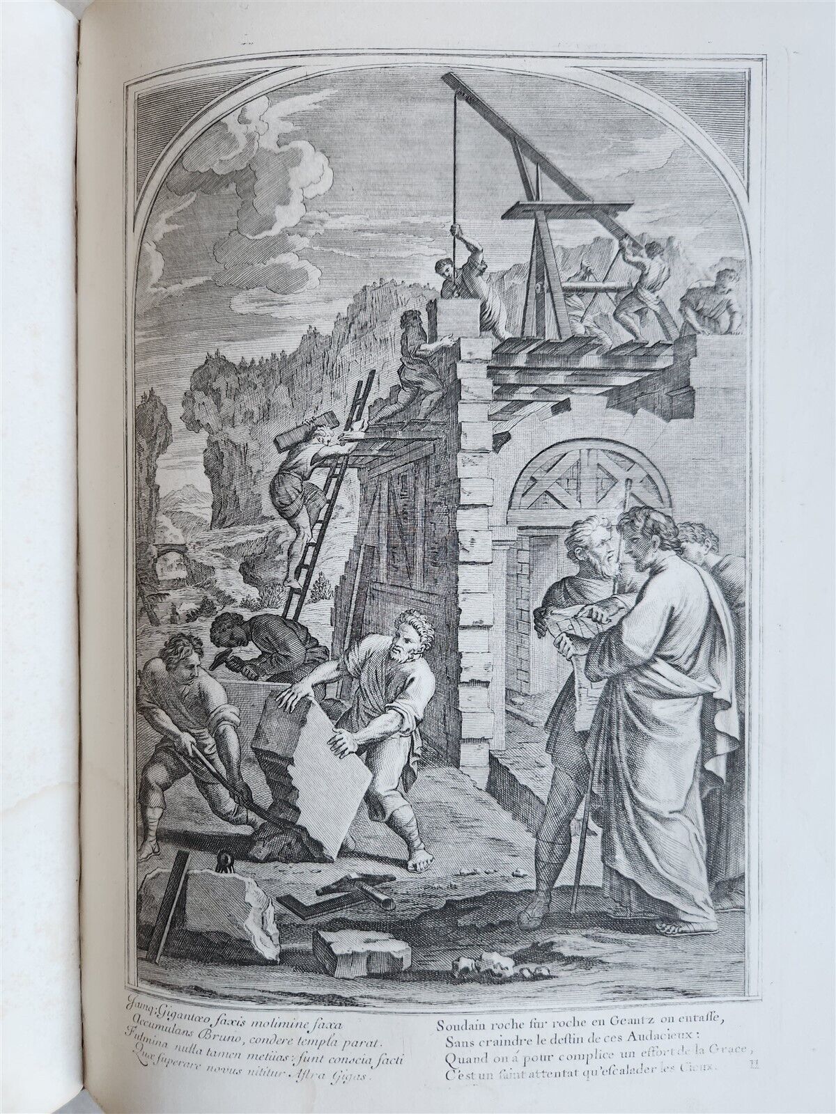 1750 LIFE of ST. BRUNO FULLY ILLUSTRATED LARGE FOLIO antique in FRENCH