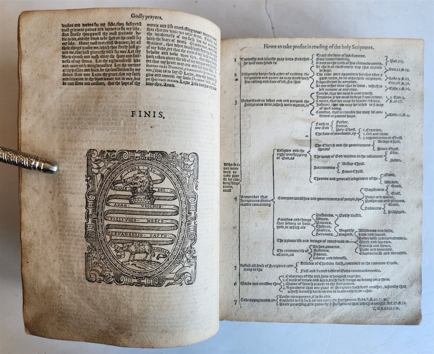 1585 GENEVA BIBLE in ENGLISH antique Old & New Testament 16th CENTURY C. BARKER