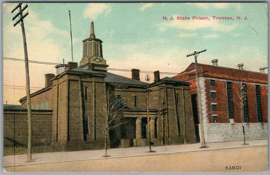 TRENTON NJ STATE PRISON ANTIQUE POSTCARD